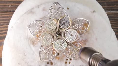 DIY filigree bracelet made from a silver coin || Awesome jewelry ideas