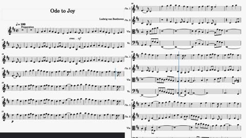 ODE TO JOY - FREE VIOLIN - Play along