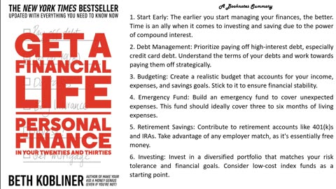 Get a Financial Life: Personal Finance in Your Twenties and Thirties by Beth Kobliner