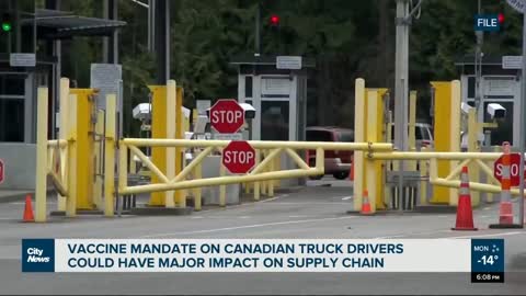 Vaccine mandate for Canadian truck drivers could impact supply chain