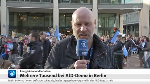 Olaf Sundermeyer auf Demo am 8.102022, Werde angefeindet