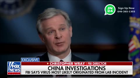 TRUTH COMING OUT! FBI Director Confirms COVID 'Likely Originated' in Wuhan Lab