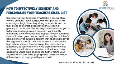 Boost Your Educational Products Sales with Our Teachers Email List