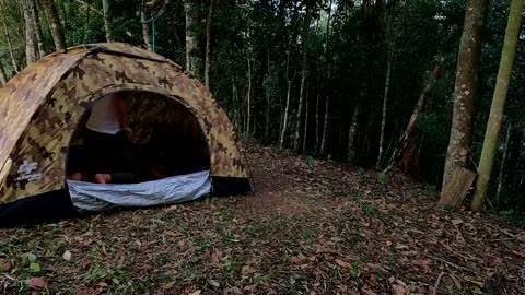 ASMR CAMPING - girl camping and relaxing in nature ⛺