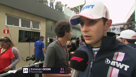 Verstappen And Ocon Collide 2018 Brazilian Grand Prix