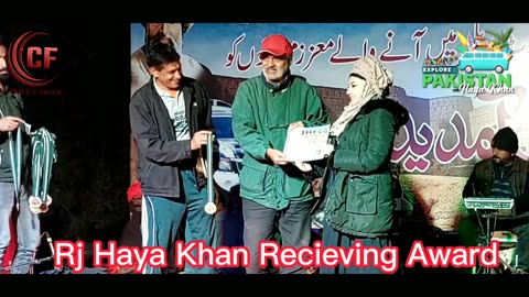 Rj Haya Khan Awarded by the Management of Cholistan Desert