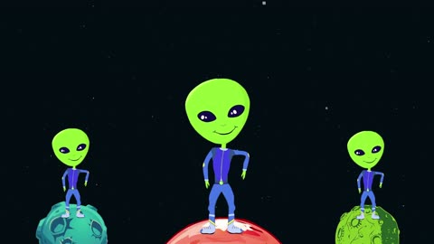 Children's exercise, physical education minute "Alien Dance"