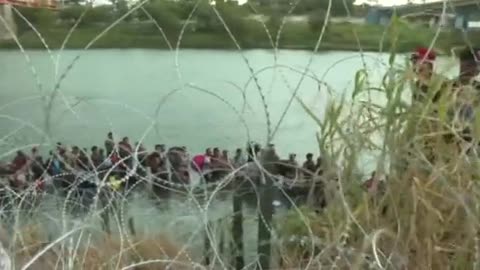 Our team in Eagle Pass witnessed migrant families irresponsibly having their children crawl underneath Texas razor wire