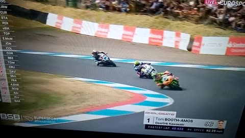 Huge Crash At British Supersport Championship Knockhill