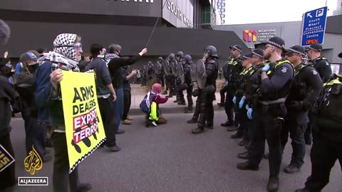 Protests over Gaza war escalate in Melbourne: Clashes at military expo