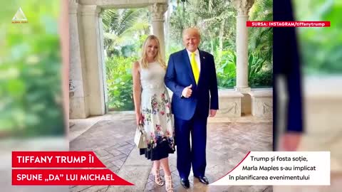 Tiffany Trump a spus ”DA”. Donald Trump își conduce fiica cea mică la altar