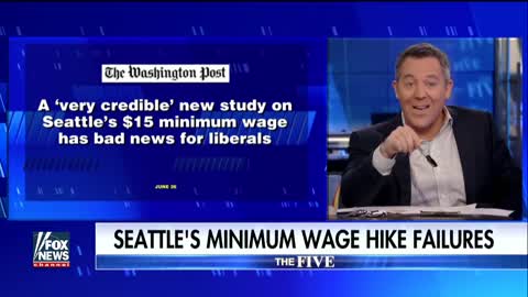 Gutfeld explains Seattle's minimum wage hike failures