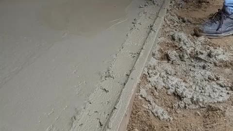 Awesome Concrete Finishing Technique #Shorts