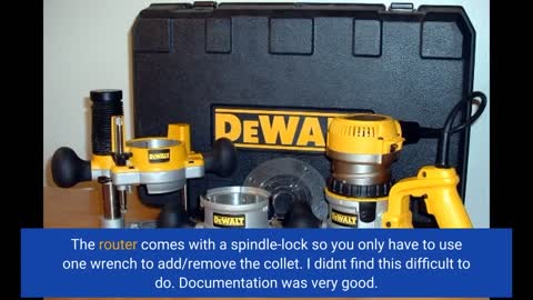 DEWALT #router Variable Speed D-Handle -Overview