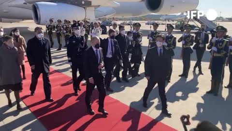 German Chancellor Olaf Scholz arrives in China | AFP