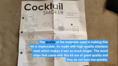 Customer Reviews: Cocktail Smoker Kit with Torch, DULEC Bourbon/Whiskey/Old Fashioned Drink Smo...