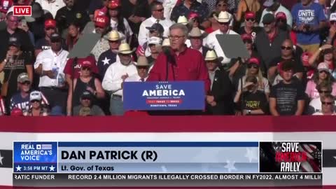 TX Trump Rally: Lieutenant Gov Dan Patrick