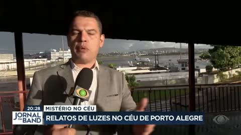 Luzes não identificadas no céu de Porto Alegre