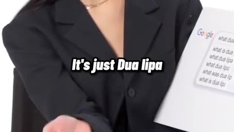 Dua Lipa answers the most popular questions about her real name