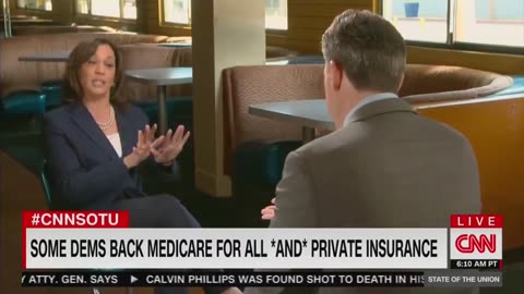 Kamala says she supports Medicare for all and getting rid of private insurance. 2019.