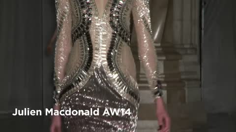 Julien Macdonald London Fashion Week show Julien Macdonald AW14 Collection