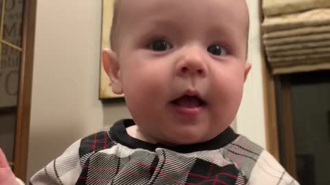 Baby Overwhelmed By Happy Reaction