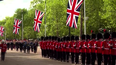 William and Harry follow loved one's coffin, again