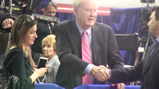 Chris Matthews appears to push man who asks about "thrill"