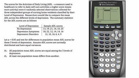 Lecture 23L - ANOVA Example