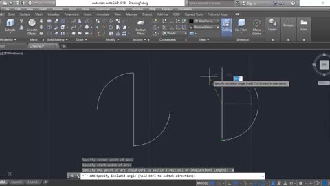 Center Start Angle Arc Drawing on AutoCAD by Masroor Khan For Beginners