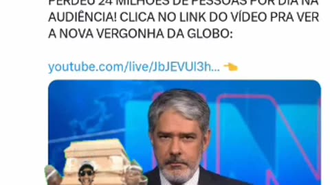 O lixo da Globo morreu viva o lixo está sendo destruído.