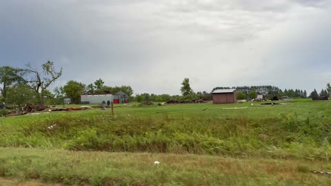 Tornado and Damage - Isanti County, Minnesota