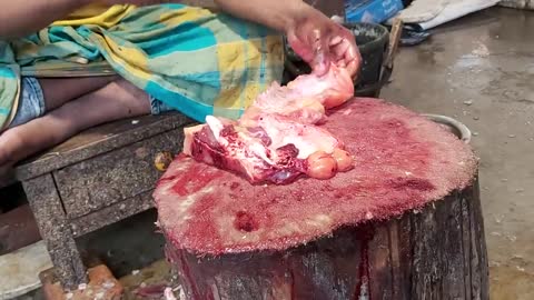 Amazing Big Pangas Fish Cutting Skills Live In Bangladesh Fish Market