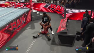 Raw = Jey Uso VS Bron Breakker Tittle Match - WWE 2K24