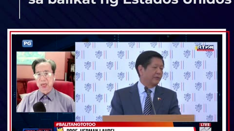 Prof. Laurel: Si PBBM nakikita natin, nakasampay sa balikat ng Estados Unidos