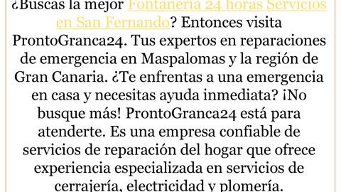 Consigue los mejores Servicios de Fontanería 24 horas en San Fernando