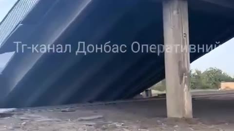 ❗️Russia destroyed a bridge between Pokrovsk and Myrnohrad.