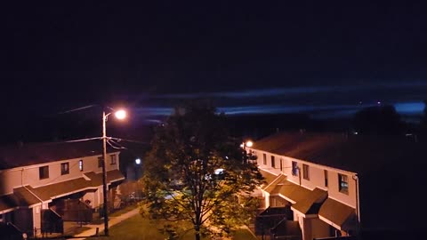 Weird light over the hills..