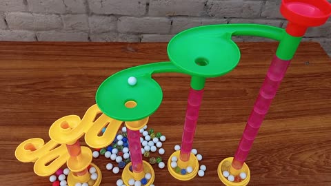 Marble Run Bowling in Marble Game Marble Race with Balls Marble Building For Enjoying Game