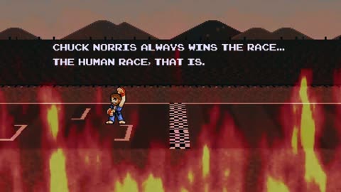 Chuck Norris vs Mario Kart