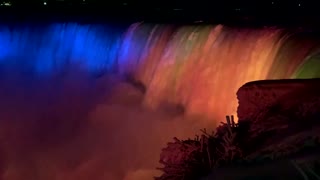 Niagara Falls lights up in support of Ukraine