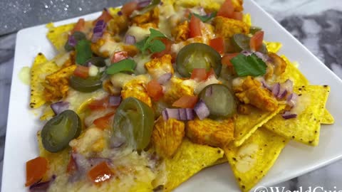 Loaded Chicken Nachos