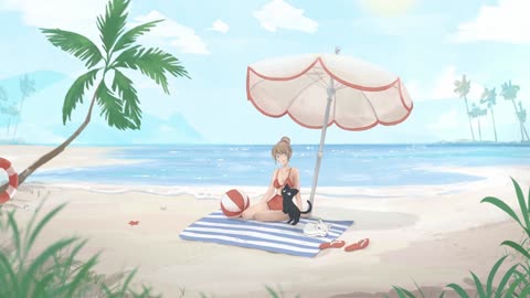 ☀️ Summer Vibes 2023 ☀️ Chill Lofi Summer Beats with a little Bossa Nova 🌴