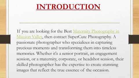 Best Maternity Photography in Mission Valley