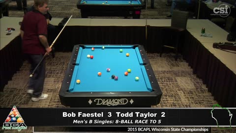 Robert Faestel vs Todd Taylor ▸ 2015 BCAPL Wisconsin State Championships