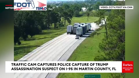 JUST RELEASED: Traffic Cam: Police Capture Of Trump Assassination Suspect