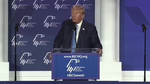 Prewsident Trump Speaks at Jewish Coalition - October 28, 2023