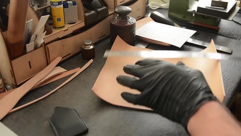 Making a leather book cover about the Witcher Geralt. Leather craft.