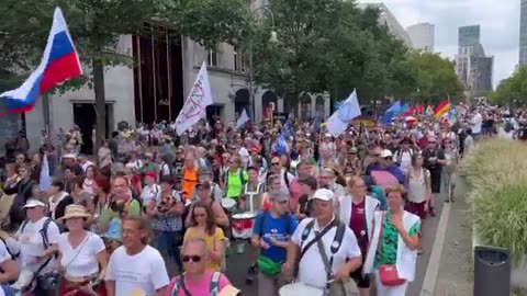 A rally in Berlin in support of peace with Russia