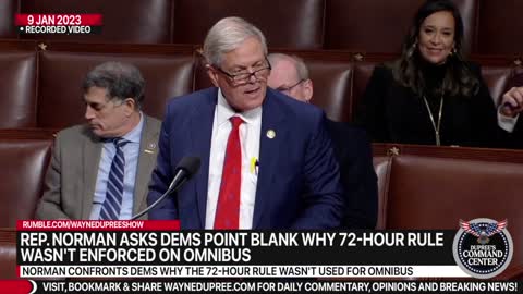 Ralph Norman Asks James McGovern Point Blank Why 72-Hour Rule Wasn't Enforced On Omnibus